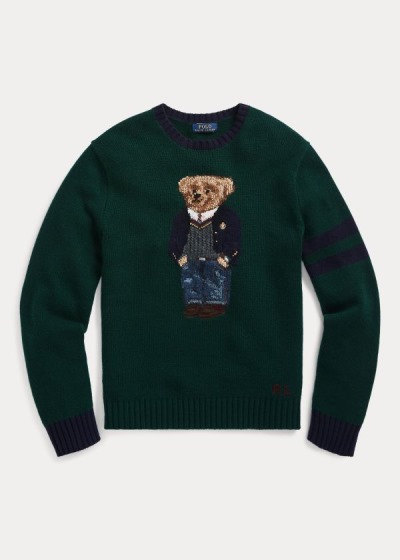 Polo Ralph Lauren Preppy Bear Striktrøje Herre Danmark (WCADU8601)